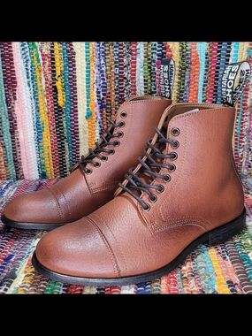Aubrey Boot in Tan Vegetan Bucky Brand New Womens EU 37  by Vegetarian Shoes